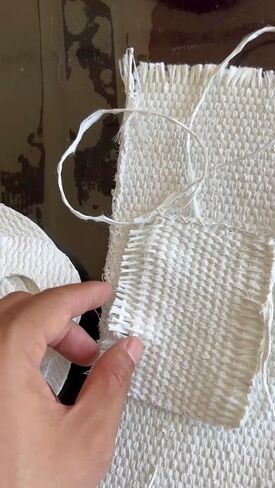 Gemmy Heart Glass Fiber Tape Belt Gasket fire-Resistant high-Temperature Resistant W200mmxL30mxT2mm (W200mmxL30mxT2mm) in Kuwait