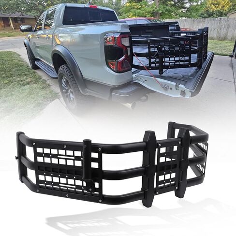 Upgraded Truck Bed Extender Fit for Ford F-150 F150 2015-2025 Tailgate Extender with MOLLE Panel & Flag Pole Mount in Kuwait
