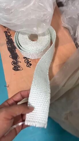 Gemmy Heart Glass Fiber Tape Belt Gasket fire-Resistant high-Temperature Resistant W100mmxL30mxT3mm (W100mmxL30mxT3mm) in Kuwait