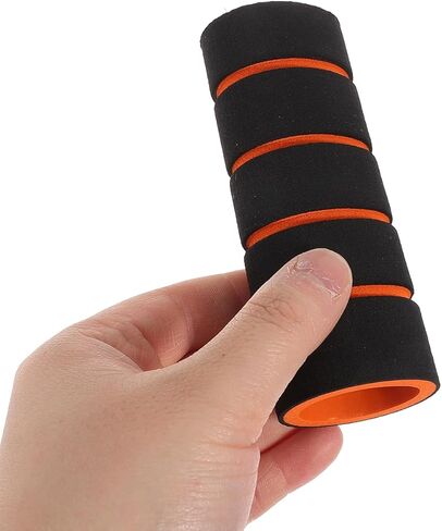 3 Pcs Foam Handle Grips : Non Slip Sponge Pull Up Bar Sleeve Handlebar Cover for Fitness Equipment Bicycle Motorbike, Easy Installation, 4.32X1.49X1.49in (Black) in Kuwait