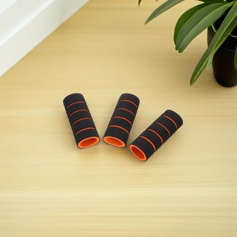 3 Pcs Foam Handle Grips : Non Slip Sponge Pull Up Bar Sleeve Handlebar Cover for Fitness Equipment Bicycle Motorbike, Easy Installation, 4.32X1.49X1.49in (Black) in Kuwait