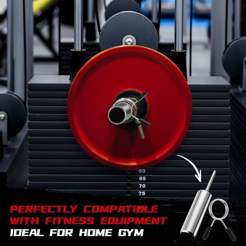 Lasnten Weight Stack Pin Extender with Spring Clip Collar, 10 mm Gym Pin for Cable Machine & Home Gym, Made of Solid Steel for Secure and Long Lasting Use in Kuwait