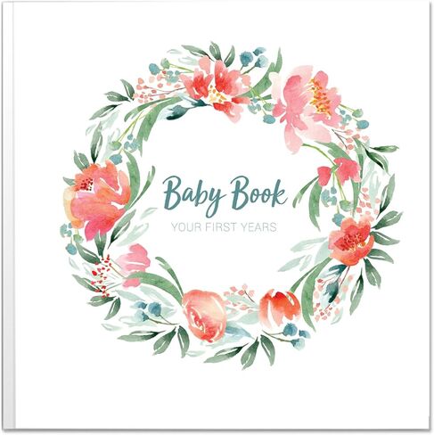 Peachly Baby Boy Memory Book | Planes & Trains Baby First Year Keepsake for Milestones | Baby Books First Year Memory Book | Simple Baby Scrapbook for Boy Milestones | Grey Linen - Finn in Saudi Arabia