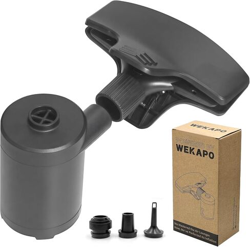 مجموعة مضخة هواء كهربائية محمولة وفوهة من ويكابو لكراسي الهواء - نفخ سريع وسهل، متوافقة مع كراسي الهواء، وعوامات حمام السباحة، والمراتب، والمعدات الخارجية in Kuwait