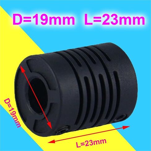 Plastic Glass Fiber Shaft Couplings Diameter of Aperture 4X4 6X6 8X8 10X10 1Pcs(D19 L23 8X8) in Saudi Arabia
