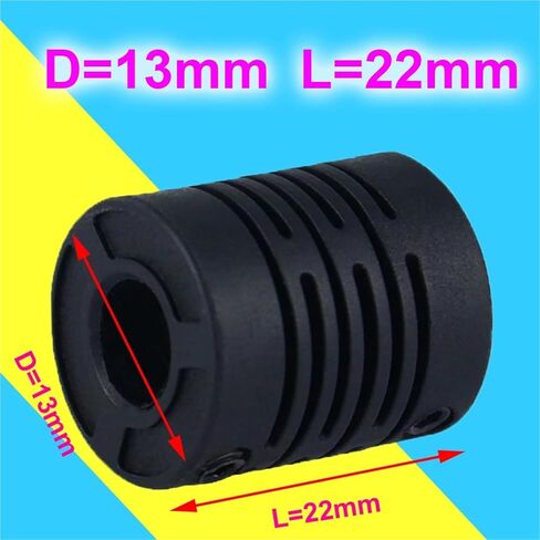 Plastic Glass Fiber Shaft Couplings Diameter of Aperture 4X4 6X6 8X8 10X10 1Pcs(D19 L23 8X8) in Saudi Arabia
