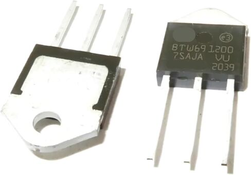 BTW69-1200 BTW691200 1200 فولت ترانزستور الثايرستور أحادي الاتجاه في الخط TO-3P 2 قطعة in Kuwait