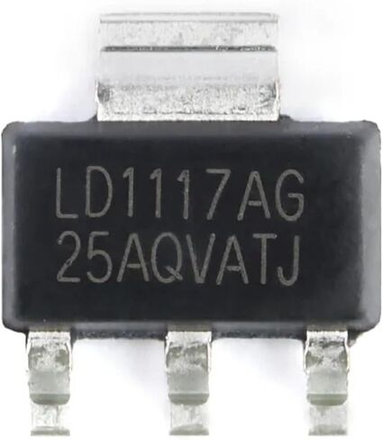 LD1117 LD1117AG 1.2V/1.5V/1.8V/2.5V/3.3V/5.0V 1A LD1117-1.2 LD1117-ADJ منظم LDO رقاقة 10 قطعة (LD1117-2.5) in Kuwait
