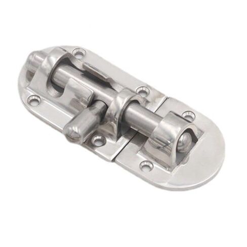 Steel Marine Boat Door Window Lock Slide Barrel Bolt Clasp for Privacy - Safe Barn Door Locks for Barn Door, Garage, Window, Sliding Door(110 * 38mm) in Saudi Arabia