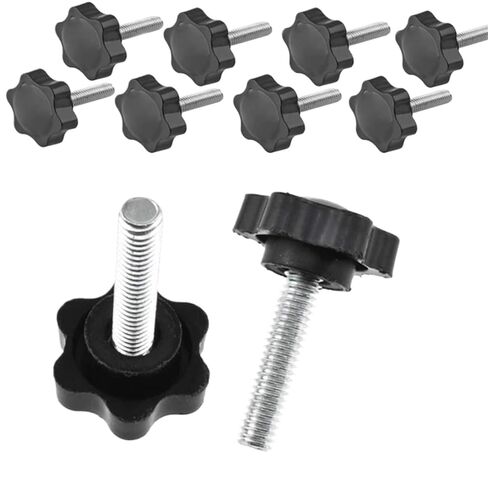 M5 M6 M8 Star Shape Thread Clamping Handle Bolt Bakelite Hand Knob Tightening Screw(5PCS,M8x70 D38) in Kuwait