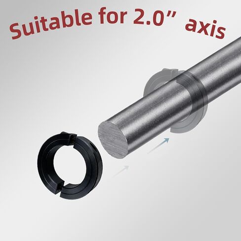 2 "تجويف 3" OD مزدوج الفتح المشبك على مجموعة طوق لولبي مع طلاء أكسيد أسود للبناء والآلات الهندسية والبحرية (4 قطع) in Kuwait