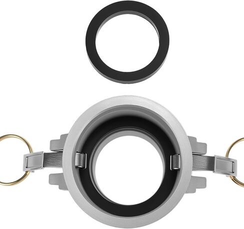 QWORK الألومنيوم العالمي من النوع B كاميرا وتركيب خرطوم الأخدود، 2 "NPT ذكر التوصيل مع 2" أنثى Camlock قطع الاتصال السريع in Saudi Arabia