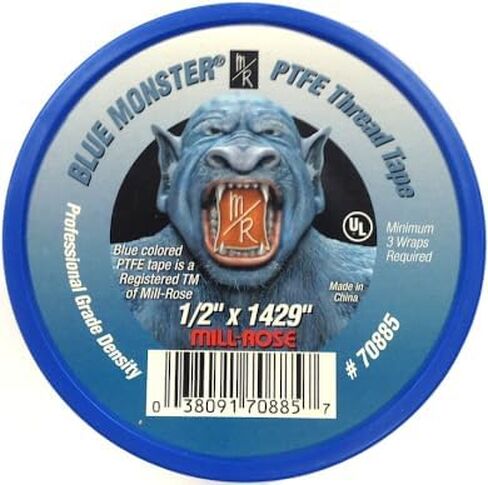 شريط بلو مونستر تيفلون بعرض 1/2 وطول 1,429 بوصة - علبة تحتوي على 45 لفة in Kuwait