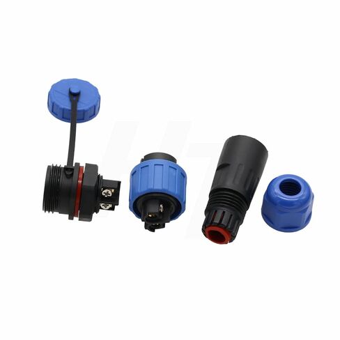 TY16 2 Pin 16A Power Electrical Connector, Threaded Panel Mount Female Socket, Male Cable Plug, Screw Terminal for Waterproof Quick Disconnect Outdoor Device Boat Marine in Saudi Arabia
