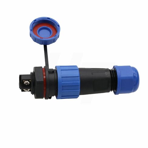 TY16 2 Pin 16A Power Electrical Connector, Threaded Panel Mount Female Socket, Male Cable Plug, Screw Terminal for Waterproof Quick Disconnect Outdoor Device Boat Marine in Saudi Arabia