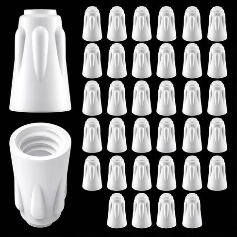 36PCS Ceramic Nuts, Ceramic Wire Connectors/Resistant Porcelain Twist Caps, Large Ceramics Wire Connector, 18-8 AWG High Temperature Wire Connectors for High Temperature Repairs in Saudi Arabia