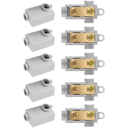 10 قطع ترقية 6 AWG T-Type سلك موصل طقم صواميل، 60A محطة أسلاك سريعة، موصل سلك دائرة مقاومة للحرارة العالية، موصل لصق مقاوم للاهتزاز للسيارات والبحرية والدوائر المنزلية in Kuwait