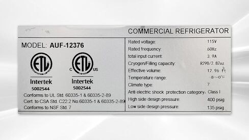مستودع تبريد تحت الفريزر 48 بوصة، فريزر تجاري من الفولاذ المقاوم للصدأ مع سطح عمل NSF 2 باب، سعة 13 قدم مكعب، رفين، 0 درجة فهرنهايت إلى -8 درجة فهرنهايت 115 فولت / 60 هرتز مطعم-AUF-12376 in Kuwait