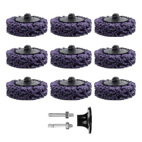 10PCS Rust Remover Abrasive Wheel Discs 50mm Angle Grinding Polishing Strip Discs for Metal Workpiece Surface Treatment(Purple) in Saudi Arabia