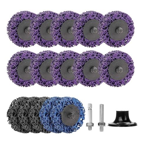 10PCS Rust Remover Abrasive Wheel Discs 50mm Angle Grinding Polishing Strip Discs for Metal Workpiece Surface Treatment(Purple) in Saudi Arabia