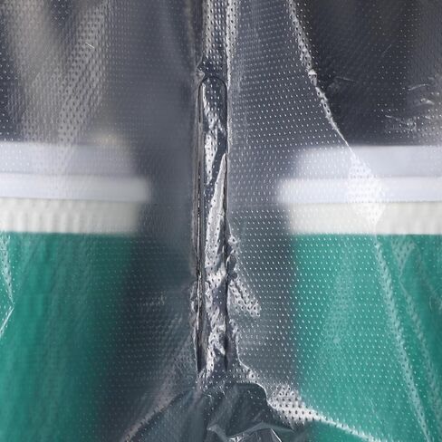 500 عبوة من أكياس بولي للشرب بمقبض مزدوج وحاملات تغليف بلاستيكية شفافة مع فتحة تعليق للأكواب مع مقبض للمشروبات والقهوة والعصائر والمتاجر ومطعم البار، بطول 30.48 سم × ارتفاع 27.94 سم in Kuwait