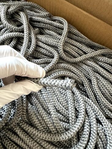 Gemmy Heart جرافيت مشربة من الألياف الزجاجية بحبل سدادة بديلة لمواقد الخشب 10 مم 5 متر أسود (10 مم 5 متر أسود) in Kuwait