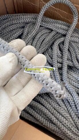 Gemmy Heart Graphite Impregnated Fiberglass Rope Seal Gasket Replacement for Wood Stoves 18mm 1meter Black (18mm 1meter Black) in Kuwait