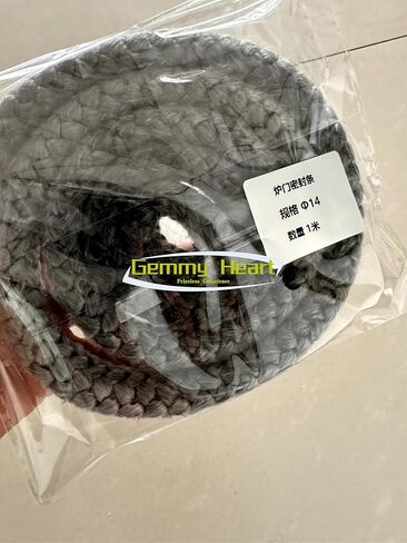 Gemmy Heart Graphite Impregnated Fiberglass Rope Seal Gasket Replacement for Wood Stoves 8mm 3meter Black (8mm 3meter Black) in Kuwait