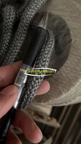 Gemmy Heart جرافيت مشربة من الألياف الزجاجية بحبل سدادة بديلة لمواقد الخشب 6 مم 2 متر أبيض (6 مم 2 متر أبيض) in Kuwait