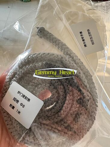 Gemmy Heart Graphite Impregnated Fiberglass Rope Seal Gasket Replacement for Wood Stoves 6mm 4meter Black (6mm 4meter Black) in Kuwait