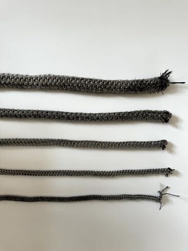 Gemmy Heart Graphite Impregnated Fiberglass Rope Seal Gasket Replacement for Wood Stoves 10mm 1meter Black (10mm 1meter Black) in Kuwait