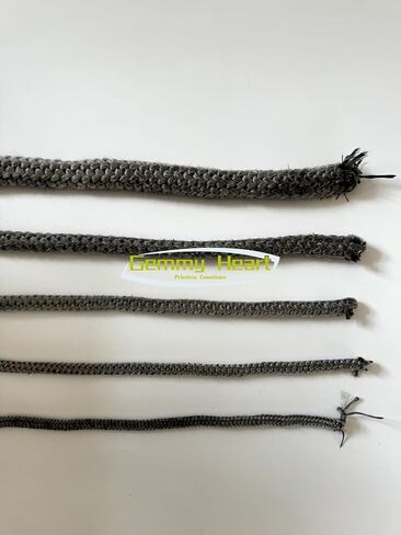 Gemmy Heart Graphite Impregnated Fiberglass Rope Seal Gasket Replacement for Wood Stoves 10mm 2meter Black (10mm 2meter Black) in Kuwait
