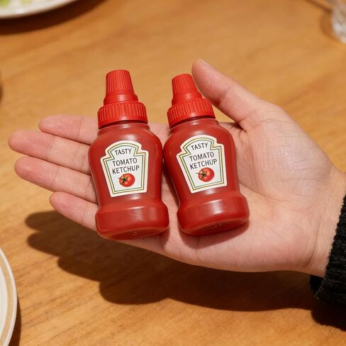 4 Pcs 1 oz Mini Condiment Squeeze Bottles, Mini Ketchup Bottle for Lunch Box Accessories, Salad Dressing Containers, Mini Condiment Squeeze Bottles for Sauces Syrup, Adults Bento Box in Saudi Arabia