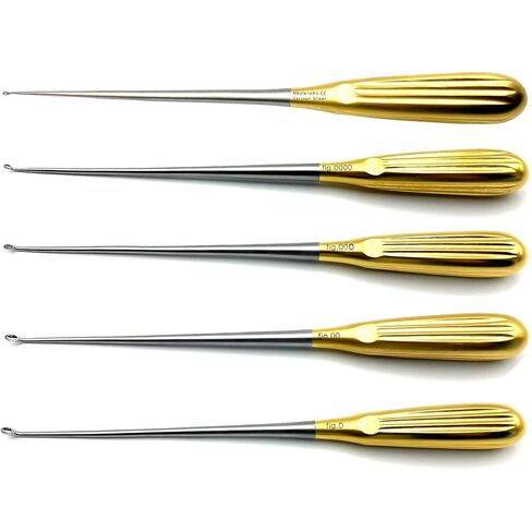 Spratt Brun Bone Curette Bundle منحنية 26 سم شكل 0-00000 (مجموعة من 5) in Kuwait