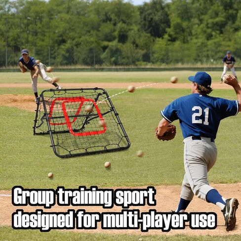 Storgem Baseball Softball Rebounder Net, Pitch Back Rebound Net,Soccer Rebound Net, Fielding Rebounder,Double Sided Adjustable Multi-Sports Pitching Rebound Net for Throwing Practice in Saudi Arabia