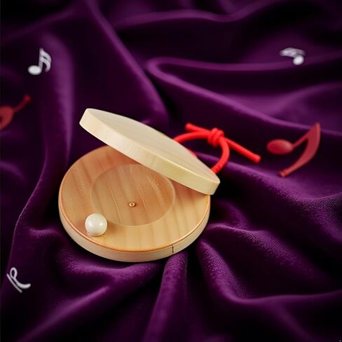 4 قطع صنجات خشبية، أداة قرع - 4 قطع صنجات أصابع اليد، صنجات خشبية للفصل الدراسي يمكنك صنعها بنفسك آلة موسيقية إيقاعية in Kuwait