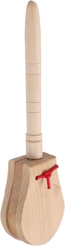 2 Pcs Birch Wooden Castanet Hand Clappers with Handle Percussion Instrument for Educational Musical Percussion for Birthday Party in Saudi Arabia