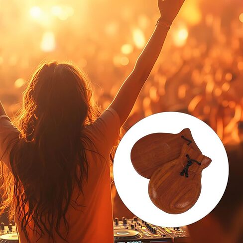 Traditional Mahogany Castanet Hand Clappers Flamenco Dance Castanets for Concert & Wedding & Birthday Party in Saudi Arabia