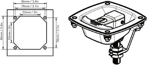 T Handle Zinc Alloy Folding Compression Toolbox Lock, RV, Boat Lock in Saudi Arabia