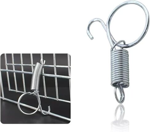 Lyuduo-ضغط الربيع أرنب دوامة قفص مزلاج الباب التوتر الربيع قفص الطيور أواني هوك ثابت ، مقاومة للضغط ودائم in Kuwait