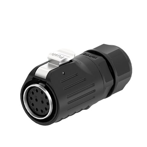 EW-LP24 Reverse Mounted Multi-core Circular Aircraft Flange Metal Mechanical Equipment Power Connector(EW-LP24S-12P 10A) in Kuwait