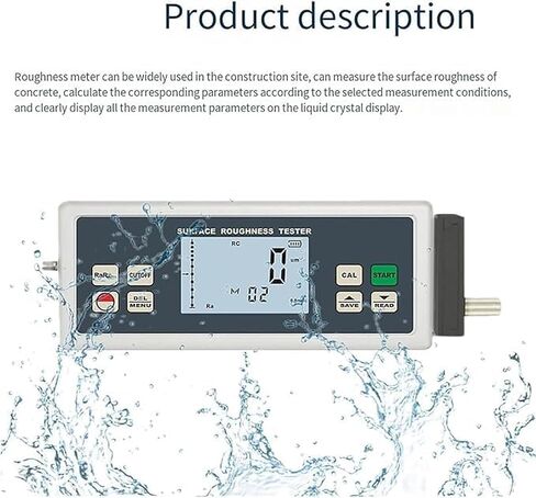 High Precision Surface Roughness Tester Measures Ra, Rz, Rq, Rt, 7 Data Memory, Auto Shutdown, Metric & Inch for Accurate Measurements in Saudi Arabia
