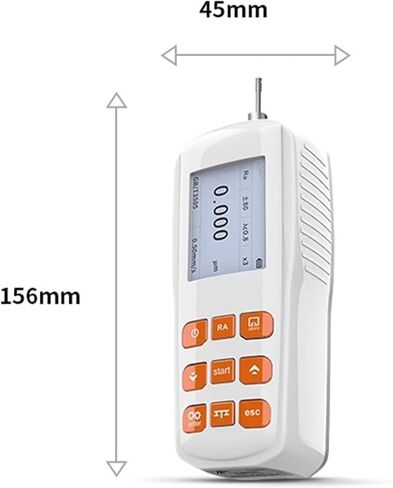 High Precision Surface Roughness Tester, Handheld Profilometer Gauge, 0.001μm Accuracy, Ra Rz Measurement Range, Max 160μm for Accurate Surface Measurement, for Professionals in Saudi Arabia