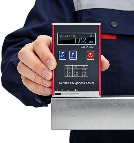 Professional Roughness Meter Gauging Profilometer with Data Storage, Multiple Measurement Parameters (Ra, Rz, Rq, Rt), OLED Color Display for Accurate Surface Analysis in Saudi Arabia