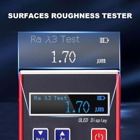Professional Roughness Meter Gauging Profilometer with Data Storage, Multiple Measurement Parameters (Ra, Rz, Rq, Rt), OLED Color Display for Accurate Surface Analysis in Saudi Arabia