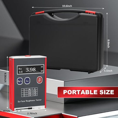 Professional Roughness Meter Gauging Profilometer with Data Storage, Multiple Measurement Parameters (Ra, Rz, Rq, Rt), OLED Color Display for Accurate Surface Analysis in Saudi Arabia