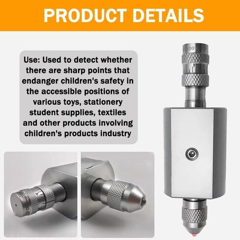 Sharp Edge Tester for Toys, Precision Sharpness Tester with Scale for Plastic and Metal Product Testing in Saudi Arabia