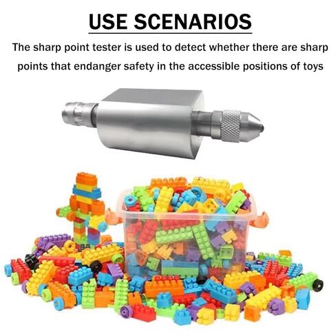 Sharp Edge Tester for Toys, Precision Sharpness Tester with Scale for Plastic and Metal Product Testing in Saudi Arabia