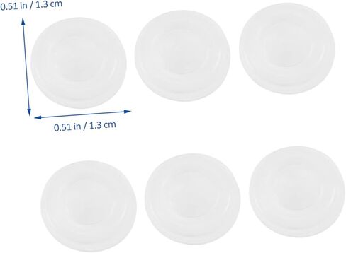 NUOBESTY 50Pcs Self Adhesive Door Bumpers Transparent Wall Protectors for Cabinets and Furniture Noise Dampening Pads for Home and Office Use in Saudi Arabia