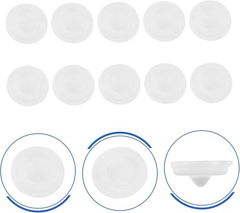 NUOBESTY 50Pcs Self Adhesive Door Bumpers Transparent Wall Protectors for Cabinets and Furniture Noise Dampening Pads for Home and Office Use in Saudi Arabia
